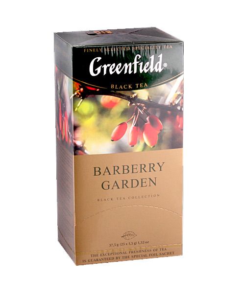 Чай Greenfield Barberry Garden (Барберри Гарден), черный 25 пакетиков