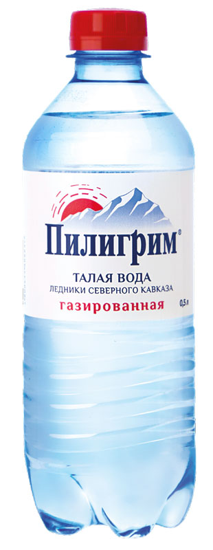 Вода питьевая Пилигрим 0,5л х 12 бут газ