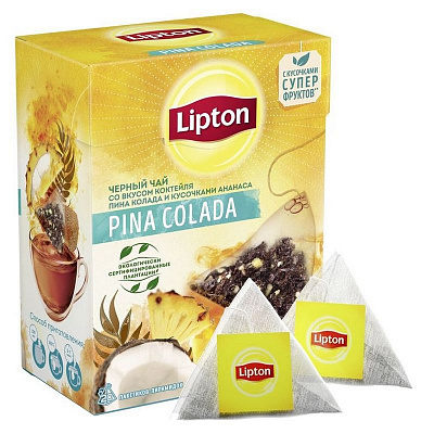 ЛИПТОН Пирамида, Pina Colada, 20пак