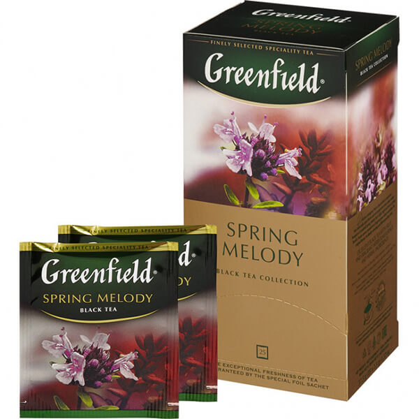Чай Greenfield Spring Melody (Спринг Мелоди), черный 25 пакетиков