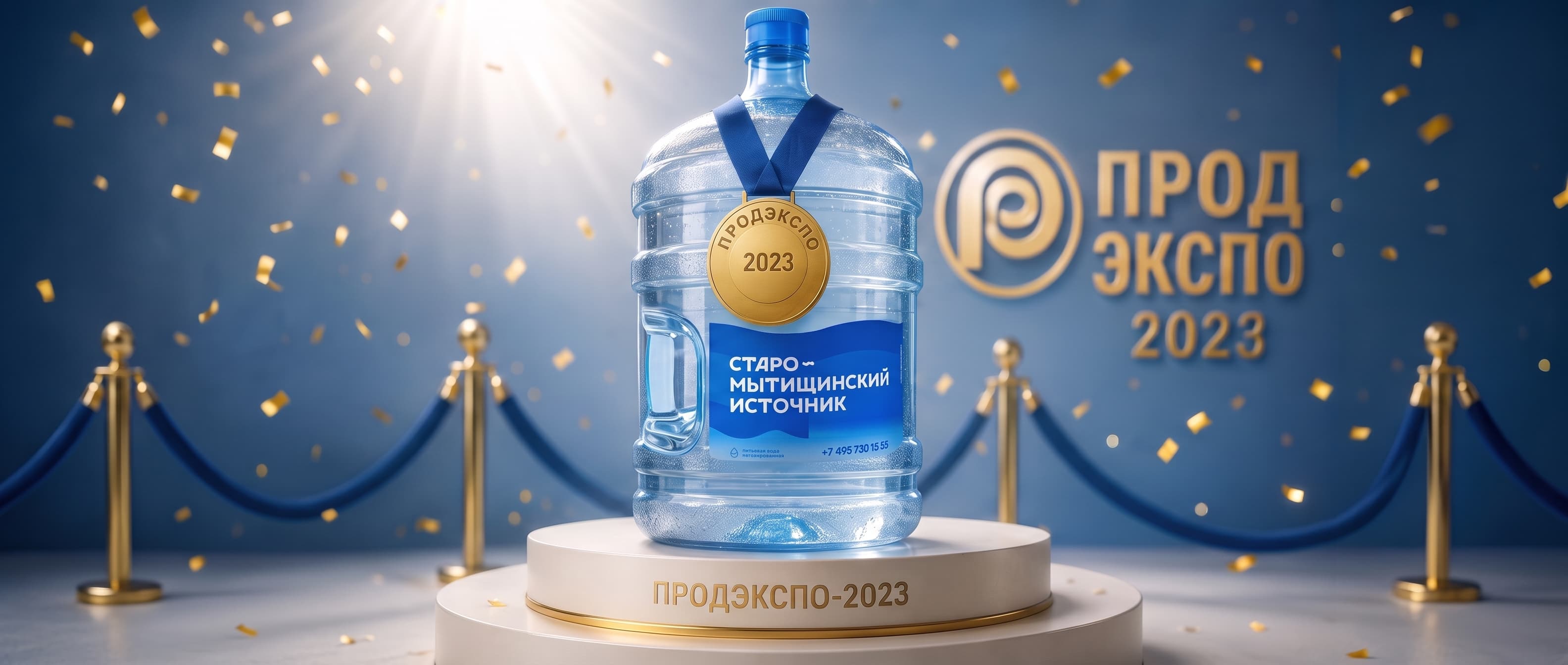 Старо-Мытищинский Источник вновь награжден золотой медалью на «Продэкспо-2023»