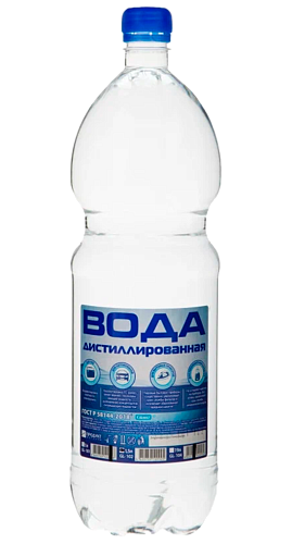 Вода Дистиллированная Glanz 1,5л * 6 шт