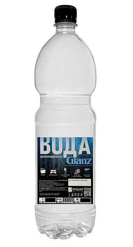 Вода Дистиллированная Glanz 1,5л * 6 шт